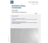IEC 60050-904 Ed. 1.0 b:2014, First Edition: International Electrotechnical Vocabulary (IEV) - Part 904: Environmental standardization for electrical and electronic products and systems