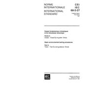 IEC 60068-2-27 Ed. 3.0 b:1987, Environmental testing. Part 2: Tests. Test Ea and guidance: Shock