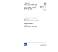 IEC 60076-10 Ed. 1.0 b:2005, Power transformers - Part 10: Determination of sound levels