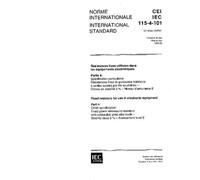 IEC 60115-4-101 Ed. 1.0 b:1995, Fixed resistors for use in electronic equipment - Part 4: Detail specification: Fixed power wirewound resistors with ... - Stability class 5%. Assessment level E
