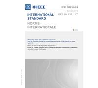 IEC 60255-24 Ed. 2.0 b:2013 Second Edition: Measuring relays and protection equipment - Part 24: Common format for transient data exchange (COMTRADE) for power systems