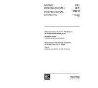 IEC 60297-2 Ed. 1.0 b:1982, Dimensions of mechanical structures of the 482.6 mm (19 in) series. Part 2: Cabinets and pitches of rack structures