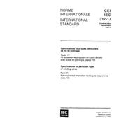 IEC 60317-17 Ed. 2.0 b:1990, Specifications for particular types of winding wires - Part 17: Polyvinyl acetal enamelled rectangular copper wire, class 105