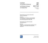 IEC 60317-22 Ed. 3.0 b:2004, Specifications for particular types of winding wires - Part 22: Polyester or polyesterimide enamelled round copper wire overcoated with polyamide, class 180