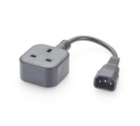 IEC 60320 C14 vers UK BS1363 Adaptateur de câble d'alimentation, 2 m, 10 A, 250 V, H05VV-F 3 x 1,0 mm², pour rack de serveur UPS PDU
