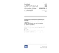 IEC 60335-2-12 Ed. 5.0 b:2005, Household and similar electrical appliances - Safety - Part 2-12: Particular requirements for warming plates and similar appliances