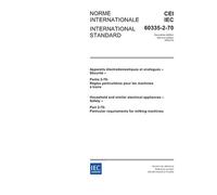 IEC 60335-2-70 Ed. 2.0 b:2004, Household and similar electrical appliances - Safety - Part 2-70: Particular requirements for milking machines