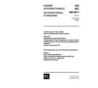 IEC 60384-20-1 Ed. 1.0 b:1996, Fixed capacitors for use in electronic equipment - Part 20: Blank detail specification: Fixed metallized polyphenylene ... chip d.c. capacitors. Assessment level EZ