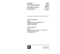 IEC 60404-5 Ed. 2.0 b:1993, Magnetic materials - Part 5: Permanent magnet (magnetically hard) materials - Methods of measurement of magnetic properties
