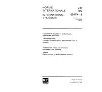 IEC 60574-13 Ed. 1.0 b:1982, Audiovisual, video and television equipment and systems. Part 13: Digital counter for audio cassette systems