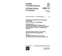 IEC 60581-13 Ed. 1.0 b:1988, High fidelity audio equipment and systems: Minimum performance requirements. Part 13: High fidelity systems for use in ... example, motor cars): FM-radio tuner units
