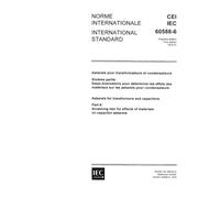 IEC 60588-6 Ed. 1.0 b:1979, Askarels for transformers and capacitors. Part 6: Screening test for effects of materials on capacitor askarels