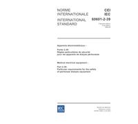 IEC 60601-2-39 Ed. 1.0 b:2003, Medical electrical equipment - Part 2-39: Particular requirements for the safety of peritoneal dialysis equipment