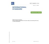 IEC 60601-2-4 Ed. 3.2 en:2026, Third Edition: Medical electrical equipment - Part 2-4: Particular requirements for the basic safety and essential performance of cardiac defibrillators