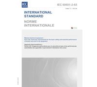 IEC 60601-2-65 Ed. 1.0 b:2012 First Edition: Medical electrical equipment - Part 2-65: Particular requirements for the basic safety and essential performance of dental intra-oral X-ray equipment