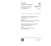 IEC 60704-2-9 Ed. 1.0 b:2003, Household and similar electrical appliances - Test code for the determination of airborne acoustical noise - Part 2-9: ... for electric hair care appliances