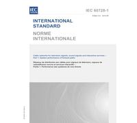 IEC 60728-1 Ed. 5.0 en:2014, Fifth Edition: Cable networks for television signals, sound signals and interactive services - Part 1: System performance of forward paths