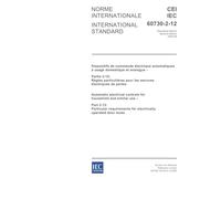 IEC 60730-2-12 Ed. 2.0 b:2005, Automatic electrical controls for household and similar use - Part 2-12: Particular requirements for electrically operated door locks