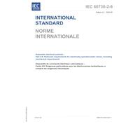 IEC 60730-2-8 Ed. 4.0 b:2025, Fourth Edition: Automatic electrical controls - Part 2-8: Particular requirements for electrically operated water valves, including mechanical requirements