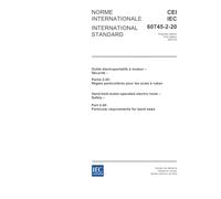IEC 60745-2-20 Ed. 1.0 b:2003, Hand-held motor-operated electric tools - Safety - Part 2-20: Particular requirements for band saws