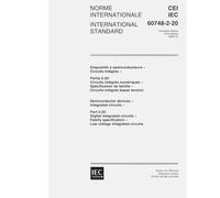 IEC 60748-2-20 Ed. 1.0 b:2000, Semiconductor devices - Integrated circuits Part 2-20: Digital integrated circuits - Family specification - Low voltage integrated circuits
