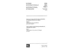 IEC 60754-1 Ed. 2.0 b:1994, Test on gases evolved during combustion of materials from cables - Part 1: Determination of the amount of halogen acid gas