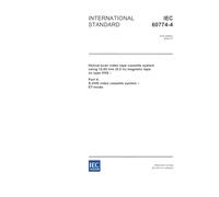 IEC 60774-4 Ed. 1.0 en:2002, Helical-scan video tape cassette system using 12,65 mm (0,5 in) magnetic tape on type VHS - Part 4: S-VHS video cassette system - ET mode