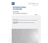 IEC 60793-1-42 Ed. 3.0 b:2013 Third Edition: Optical fibres - Part 1-42: Measurement methods and test procedures - Chromatic dispersion