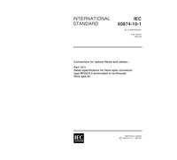 IEC 60874-10-1 Ed. 1.0 en:1997, Connectors for optical fibres and cables - Part 10-1: Detail specification for fibre optic connector type BFOC/2,5 terminated to multimode fibre type A1