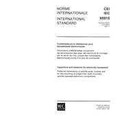 IEC 60915 Ed. 1.0 b:1987, Capacitors and resistors for electronic equipment. Preferred dimensions of spindle ends, bushes and for the mounting of ... spindle-operated electronic components
