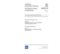 IEC 60974-10 Ed. 1.1 b:2004, Arc welding equipment - Part 10: Electromagnetic compatibility (EMC) requirements