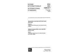 IEC 61029-2-7 Ed. 1.0 b:1993, Safety of transportable motor-operated electric tools - Part 2: Particular requirements for diamond saws with water supply