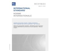 IEC 61158-6-5 Ed. 2.0 b:2014, Second Edition: Industrial communication networks - Fieldbus specifications - Part 6-5: Application layer protocol specification - Type 5 elements