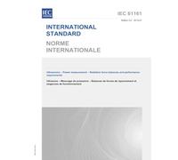 IEC 61161 Ed. 3.0 b:2013 Third Edition: Ultrasonics - Power measurement - Radiation force balances and performance requirements
