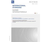 IEC 61169-48 Ed. 1.0 b:2014, First Edition: Radio-frequency connectors - Part 48: Sectional specification for series BMP R.F. coaxial connectors