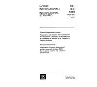 IEC 61240 Ed. 1.0 b:1994, Piezoelectric devices - Preparation of outline drawings of surface-mounted devices (SMD) for frequency control and selection - General rules