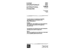IEC 61248-6 Ed. 1.0 b:1996, Transformers and inductors for use in electronic and telecommunication equipment - Part 6: Sectional specification for ... basis of the capability approval procedure