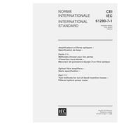 IEC 61290-7-1 Ed. 1.0 b:1998, Optical fibre amplifiers - Basic specification - Part 7-1: Test methods for out-of-band insertion losses - Filtered optical power meter