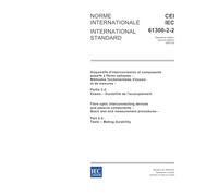 IEC 61300-2-2 Ed. 2.0 b:2004, Fibre optic interconnecting devices and passive components - Basic test and measurement procedures - Part 2-2: Tests - Mating durability