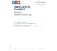 IEC 61400-4 Ed. 2.0 b:2025, Second Edition: Wind energy generation systems - Part 4: Design requirements for wind turbine gearboxes
