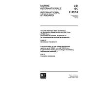 IEC 61557-2 Ed. 1.0 b:1997, Electrical safety in low voltage distribution systems up to 1000 V a.c. and 1500 V d.c. - Equipment for testing, measuring ... measures - Part 2: Insulation resistance