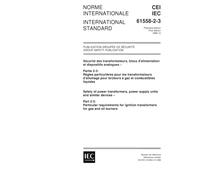 IEC 61558-2-3 Ed. 1.0 b:1999, Safety of power transformers, power supply units and similar devices - Part 2-3: Particular requirements for ignition transformers for gas and oil burners