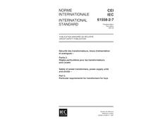 IEC 61558-2-7 Ed. 1.0 b:1997, Safety of power transformers, power supply units and similar - Part 2: Particular requirements for transformers for toys