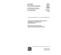 IEC 61609 Ed. 1.0 b:1996, Microwave ferrite components - Guide for the drafting of specifications
