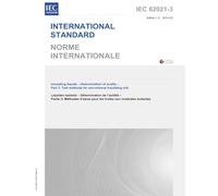 IEC 62021-3 Ed. 1.0 b:2014, First Edition: Insulating liquids - Determination of acidity - Part 3: Test methods for non-mineral insulating oils
