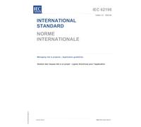 IEC 62198 Ed. 3.0 b:2025, Third Edition: Managing risk in projects - Application guidelines