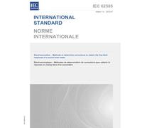 IEC 62585 Ed. 1.0 b:2012 First Edition: Electroacoustics - Methods to determine corrections to obtain the free-field response of a sound level meter