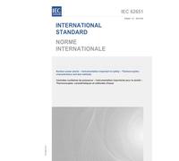 IEC 62651 Ed. 1.0 b:2013 First Edition: Nuclear power plants - Instrumentation important to safety - Thermocouples: characteristics and test methods