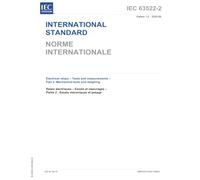 IEC 63522-2 Ed. 1.0 b:2025, First Edition: Electrical relays - Tests and measurements - Part 2: Mechanical tests and weighing
