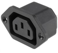 IEC C13 Female 3 Pin Connector C13 Power Connector C13 Female C13 Socket IEC C13 Solder Connection IEC 320 C13 Suitable for Chassis Panel Mount 250V 10